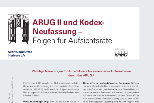 ARUG II und Kodex-Neufassung (2018)